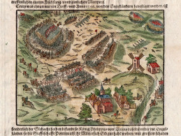 ST-FR Bataille De Crécy En 1346 Sebastian Münster 1614 Cosmographia Universalis - Prints & Engravings
