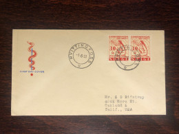 NORWAY FDC COVER 1953  YEAR CANCER ONCOLOGY HEALTH MEDICINE STAMPS - FDC