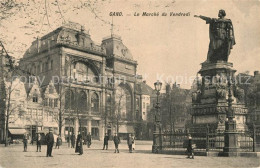 73337817 Gand Belgien Marché Du Vendredi Monument Statue Gand Belgien - Sonstige & Ohne Zuordnung