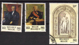 Belgique 1981 COB 2001 à 2003 (complet) -150 Ans De La Dynastie Et Du Parlement - Gebruikt