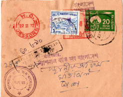 78387 - Bangladesh - 1972 - Handstpl A Pakistan 20P GAU M ZusFrankatur Als R-Bf JESSORE -> DACCA - Bangladesh