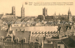 73337742 Gand Belgien Panorama Du Centre De La Ville Chateau Des Comtes Cathédra - Otros & Sin Clasificación