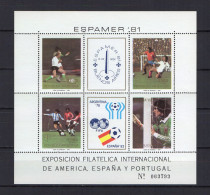 Argentina 1981 Football Soccer World Cup S/s MNH - 1982 – Spain