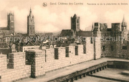 73337733 Gand Belgien Chateau Des Comtes Vu De La Plateforme Du Donjon Serie 3 N - Andere & Zonder Classificatie