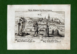 ST-FR BERGHEIM Haut-Rhin Alsace 1678~ Berck NON RIDENTE FORTUNA -Daniel Meisner Gravure Sur Cuivre - Prints & Engravings