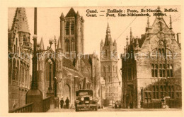 73337724 Gand Belgien La Poste Eglise Saint Nicolas Le Beffroi Gand Belgien - Altri & Non Classificati