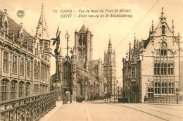 73337713 Gand Belgien Cathedrale Vue Du Haut Du Pont Saint Michel Gand Belgien - Otros & Sin Clasificación