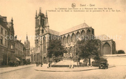73337704 Gand Belgien Cathedrale Saint Bavon Monument Des Frères Van Eyck Gand B - Andere & Zonder Classificatie