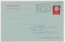 Luchtpostblad G. 19 Den Haag - California USA 1967 - Entiers Postaux