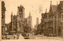 73337697 Gand Belgien Eglise Saint Nicolas Et Le Beffroi Kirche Glockenturm Seri - Sonstige & Ohne Zuordnung