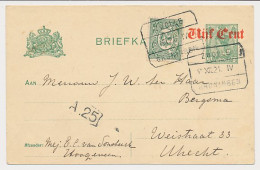 Treinblokstempel : Zwolle - Groningen IV 1921 - Non Classificati