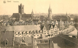 73337695 Gand Belgien Panorama De La Ville Cathedrale Beffroi Eglise Serie 3 No - Sonstige & Ohne Zuordnung