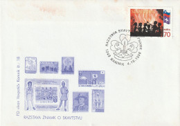 SCOUT SLOVENIA 1996 - FDC SCOUT PHILATELIC EXIBIT ION. SPECIAL CANCEL KAMNIK - Slovenië