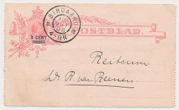 Postblad G. 9 X Birdaard - Reitsum 1908 - Interi Postali