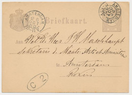 Briefkaart G. 21 Locaal Te Amsterdam 1880 - Postal Stationery