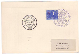 Card / Postmark Netherlands 1951 World Congress Tobacco - Tabacco