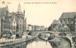 73337667 Gand Belgien La Maison Des Bateliers Et Le Pont Saint Michel Gand Belgi - Autres & Non Classés