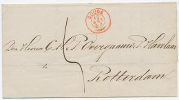 Takjestempel Gouda 1867 - Lettres & Documents