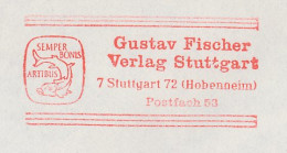 Meter Cover Germany 1971 Fish - Gustav Fischer Publishing Company - Semper Bonis Artibus - Fishes
