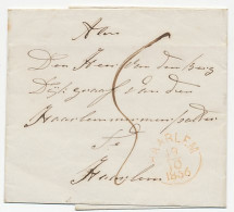 Halve Cirkelstempel : Haarlem 1856 - Brieven En Documenten