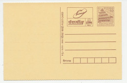 Postal Stationery India 2002 Slipper - Paragon - Lion - Disfraces