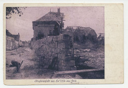 Fieldpost Postcard Germany / France 1915 War Violence - La Ville Aux Bois - WWI - Guerre Mondiale (Première)