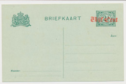 Briefkaart G. 111 A I - Kartonkleur Groen - Postal Stationery