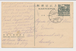 Censored Card Malang - Soerabaja Neth. Indies / Dai Nippon 2605 - Netherlands Indies