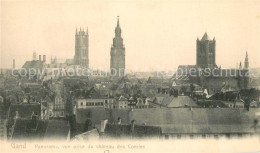 73337641 Gand Belgien Panorama Vue Prise Du Chateau Des Comtes Cathedrale Eglise - Andere & Zonder Classificatie