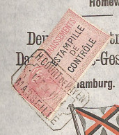Connaissement De Marseille Pour Amsterdam 1924 Avec Estampille De Contrôle Rose - Covers & Documents