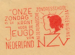 Meter Cover Front Netherlands 1953 Dutch Sunday School Association - Altri & Non Classificati
