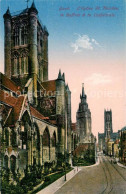 73337608 Gand Belgien Eglise Saint Nicolas Le Beffroi Et La Cathedrale Gand Belg - Altri & Non Classificati