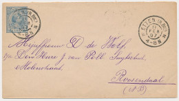 Envelop G. 5 Firma Blinddruk Etten 1897 - Entiers Postaux