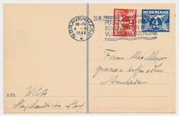Briefkaart G. 252 / Bijfrankering Den Haag - Amsterdam 1940 - Material Postal