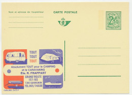 Publibel - Postal Stationery Belgium 1970 Caravan - Tent - Dinghy - Altri & Non Classificati