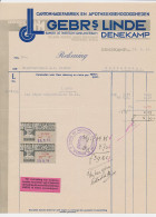 Omzetbelasting 9 CENT / 10 CENT - Denekamp 1934 - Fiscale Zegels