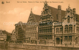 73337587 Gand Belgien Quai Aux Herbes Maison De L'Etape Des Bateliers Et Des Mes - Other & Unclassified