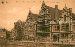 73337587 Gand Belgien Quai Aux Herbes Maison De L'Etape Des Bateliers Et Des Mes - Altri & Non Classificati