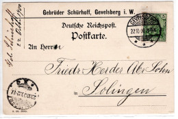 Postkarte Von Gevelsberg - Sonstige & Ohne Zuordnung