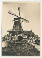 Postal Stationery Netherlands 1946 Windmill - Leiden - Mulini