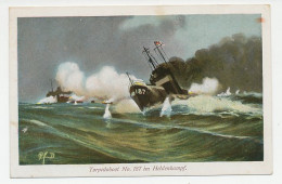 War Postcard Germany / Poland Torpedo Boat - Hospital - WWI  - WW1 (I Guerra Mundial)