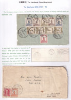 China North East Manchukuo Harbin 1932 Cover To The USA + Piece (back Of The Cover) - 1912-1949 Republic