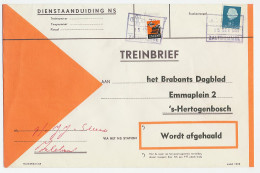 Treinbrief Zaltbommel - S Hertogenbosch 1965 - Zonder Classificatie