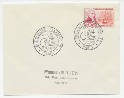 Cover / Postmark France 1961 Week Of The Laboratory - Microscope - Andere & Zonder Classificatie