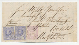 Em. 1872 / 1876 Venlo - Duitsland - Gedicht St. Wilhelmusfeest - Storia Postale