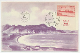Maximum Card Israel 1954 Red Sea - Eilat - Unclassified