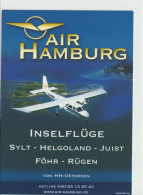 Promotioncard Air Hamburg Airlines Britten-Norman Islander Aircraft - 1919-1938: Fra Le Due Guerre