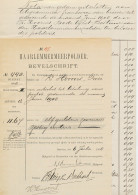 Haarlem 1908 Bevelschrift Declaratie Briefporten Haarlemmermeer - Sonstige & Ohne Zuordnung