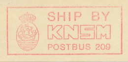 Meter Cut Netherlands 1967 KNSM - Royal Dutch Steamship Company - Bateaux