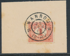 Grootrondstempel Wanroij 1912 - Postal History